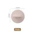 Pink silicone bath scrubber with finger grip for painless exfoliation, 12.5cm diameter - Pink