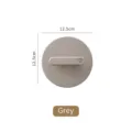 Circular grey silicone exfoliating bath scrubber with finger strap 12.5cm diameter - Gray