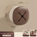 Self-adhesive wall-mounted towel holder in dark coffee, nail-free installation, 4.7cm - Coffee