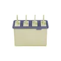 Molde para polos verde claro de 4 rejillas reutilizable para helados caseros - Beige