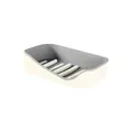 Modern grey and white double-layer self-adhesive draining soap dish for bathroom wall - Double Layer / Grey/White