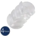 4er-Set transparente verdickte Silikon-Eckschützer für Kindersicherheit an Möbeln - Kugel / 4er-Pack