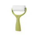 Standing lint roller with green handle and white tear-away adhesive paper - Green