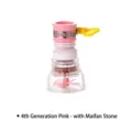 Fourth generation pink kitchen faucet filter extender with purifying maifan stones - 4th Gen With Medical Stone / Pink