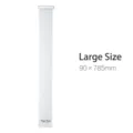 Large white self-adhesive clothing bundling strap for travel storage 90x785mm - Large (90x785mm)
