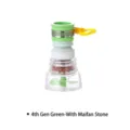 4th generation green rotating kitchen faucet extender aerator with maifan stone filter - 4th Gen With Medical Stone / Green