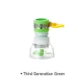 Green 3rd generation kitchen faucet extension filter with splash-proof rotating spray head - 3rd Gen Basic / Green