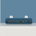Blue magnetic car temporary parking number plate holder with luminous digital stickers - Dark Blue