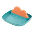 Porte-couvercle et repose-spatule de cuisine en forme de nuage, bleu et orange - Orange