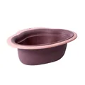 Wolkenförmiger multifunktionaler Küchenspülen-Abtropfkorb in Rosa und Lila Finish - Weinrot