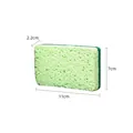 Professional green kitchen cleaning sponge scouring pad with dimensions 11x7x2.2cm - Green
