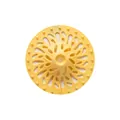 Yellow silicone volcano drain hair catcher for bathroom and kitchen sinks, durable design - Yellow
