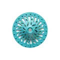 Turquoise volcano silicone drain hair catcher and sink strainer for bathroom floor - Blue