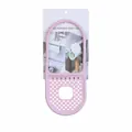 Pink flexible silicone sink caddy for sponge and brush organization - Pink