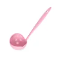 Pink eco-friendly 2-in-1 wheat straw soup ladle and strainer spoon for home kitchen use - Nordic Pink