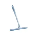 Light blue 360-degree rotating T-shaped glass squeegee for window and shower cleaning - Blue