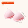 Zwei rosa verdickte Silikon-Mini-Ofenhandschuhe für Hitzeschutz, Größe 12x8cm - Rosa Silikonhandschuhe