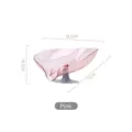 Jabonera con forma de hoja y ventosa en acabado rosa translúcido para el fregadero. - Rosa