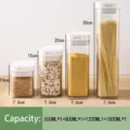 Lot de 4 boîtes de conservation alimentaires hermétiques de différentes tailles - Ensemble Économique (500ml+800ml+1200ml+1800ml)