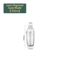 700ml professional transparent cocktail shaker with laser engraved scale and dimensions - Laser Scale 700ML