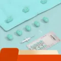 Σετ 8 κλιπ παπλώματος πράσινο σύννεφο με ασφαλές εργαλείο εγκατάστασης χωρίς βελόνες - 8 Τεμάχια/Συσκευασία / Πράσινο