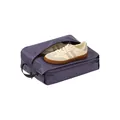 Borsa da viaggio impermeabile in poliestere viola per scarpe con trama ripstop - Borsa per scarpe a doppio lato / Viola
