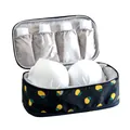 Φορητή τσάντα αποθήκευσης εσωρούχων ταξιδιού με χαριτωμένο σχέδιο λεμονιού - Μικρό / Ναυτικό Λεμόνι
