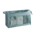 Borsa da toilette da viaggio blu impermeabile con finestra a rete e manico portatile - Blu Coreano