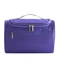 Durable purple travel toiletry bag with waterproof Oxford cloth for large storage - M / Purple