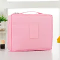 Borsa da viaggio per cosmetici rosa portatile con manico robusto per toilette donna - Taglia L / Rosa