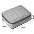Grey travel compression bag with mesh top, 45x34x13cm size for efficient luggage packing - 45x34x13cm / Gray (No. 1)
