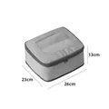Grey breathable travel compression packing cube for luggage organization, 26x23x13cm - 26x23x13cm / Gray (No. 3)