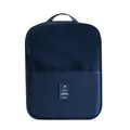 Große dunkelblaue wasserdichte Schuhtasche aus Oxford-Gewebe für Reisen und Koffer - Marineblau