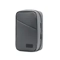 Portable gray waterproof digital electronic organizer bag for travel storage - Gray