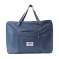 Large capacity navy blue waterproof travel storage bag for short trips and home moving. - Extra Large: 64*44*24CM / Fog Blue