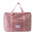 Large capacity pink waterproof foldable travel bag for storage and luggage packing - Large: 50*38*19CM / Pink