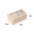 Beige atmungsaktive Reise-Kompressionstasche für Koffer, Abmessungen 34x18x13cm - Beige (Nr. 4)