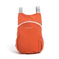 Lightweight and foldable orange outdoor travel backpack featuring a stylish grid pattern - Orange