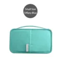 Teal small multifunctional travel passport bag in waterproof cationic oxford cloth - S / Tiffany Blue