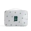 Neceser de viaje compacto con estampado de cactus verdes y asa superior para maquillaje - S / Cactus