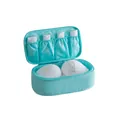 Organisateur de voyage cyan pour sous-vêtements avec compartiments pour soutiens-gorge - Petit / Bleu ciel