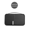 Small travel passport holder in low-key black, waterproof oxford cloth organizer bag - S / Low-profile Black
