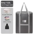 122L große graue Oxford-Stoff-Aufbewahrungstasche für Bettdecken und Kleidung - Groß (122L) / Grau