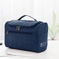 Große dunkelblaue tragbare Reise-Kulturtasche für Business-Reisen und Organisation - Marineblau