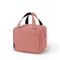 Bolsa de almuerzo aislada cuadrada de doble capa portátil en rosa para escuela y trabajo - Cuadrado de Doble Capa / Rosa