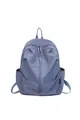 Sac à dos étanche en nylon bleu poussière pour les voyages et la randonnée, vue de face - Taille unique / Bleu