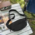 Vielseitige schwarze wasserdichte Outdoor-Umhängetasche für Wandern und Radfahren - Einheitsgröße / Schwarz
