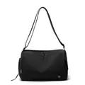 Professional black waterproof sports fitness bag featuring crossbody strap and shoe compartment - Classic Black