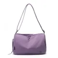 Purple waterproof fitness gym bag with independent shoe compartment and shoulder strap - Taro Purple