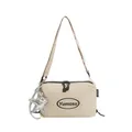 Borsa a tracolla beige leggera in stile coreano con ciondolo a forma di stella marina - Tipo standard / Bianco